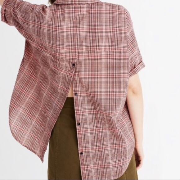 Madewell Courier top button back Hartley plaid - Picture 1 of 8